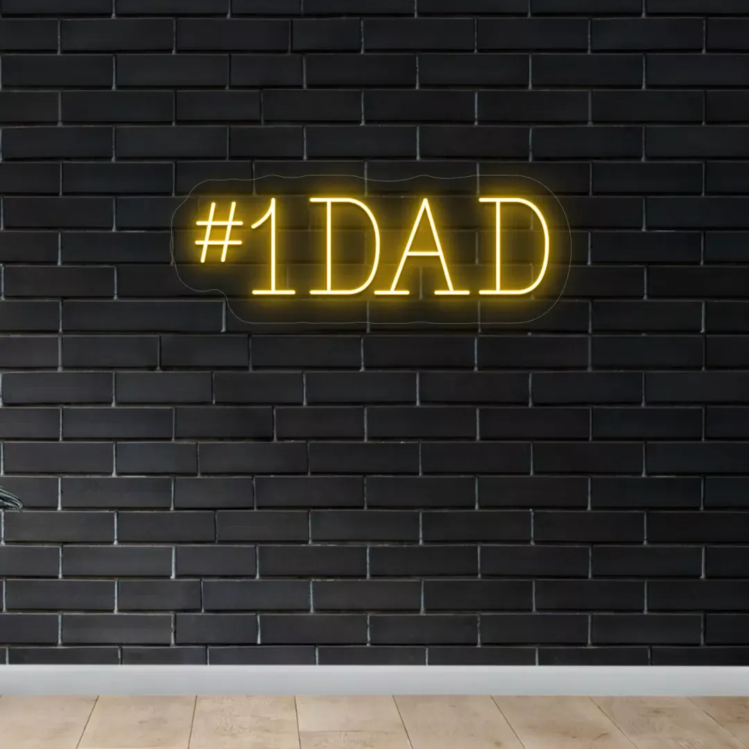 #1 DAD LED Neon Sign