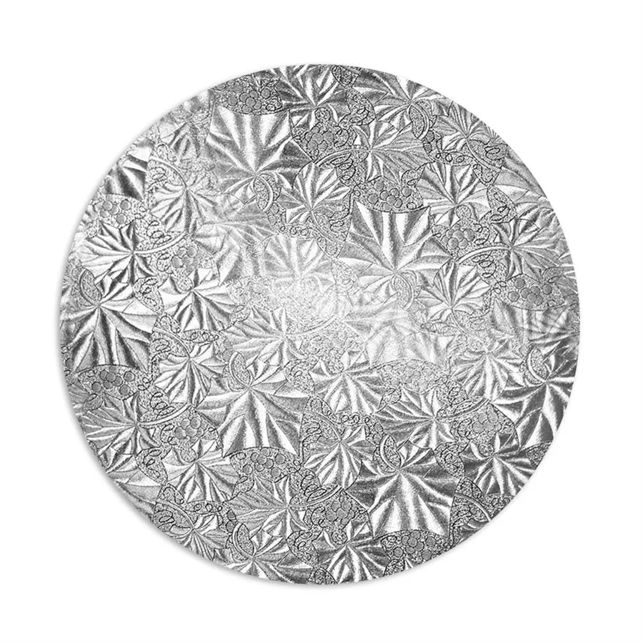 10" Silver Round Cake Drum Board – 1/2" Thick