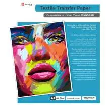 100 sheets B Media: DuraFirm 2 Step Transfer Paper - equivalent to Uninet icolor STANDARD Transfer Media and compatible with both iColor and OKI transfer printers (2 Step 'B' Transfer Media for Light and Dark Textiles - A4 (210mm x 297mm) (Requires 'A' ad