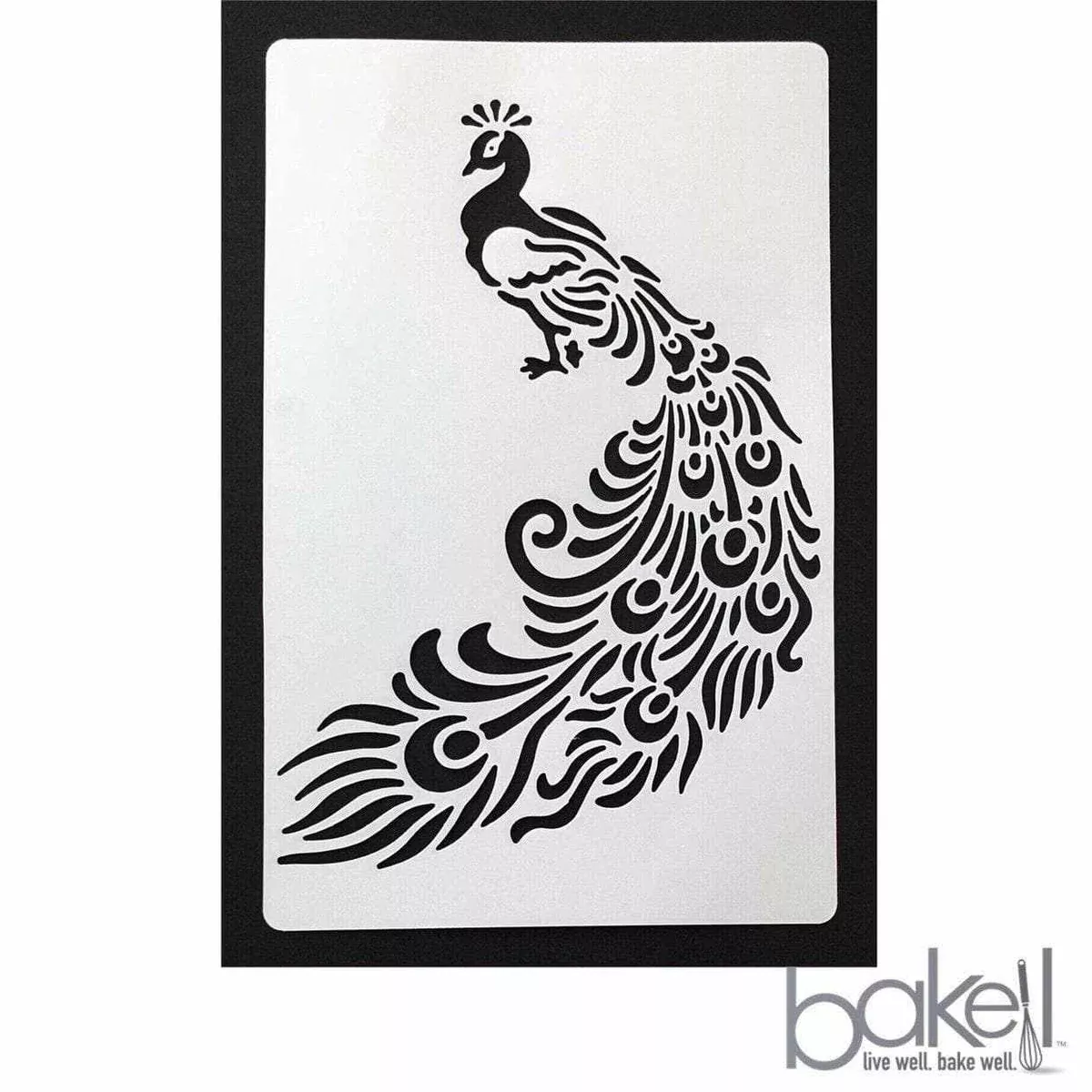 11.5x8 Peacock Stencil | Bakell