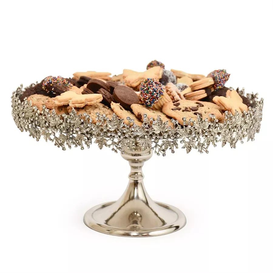 14" Silver Tiara Cake Stand by NY Cake