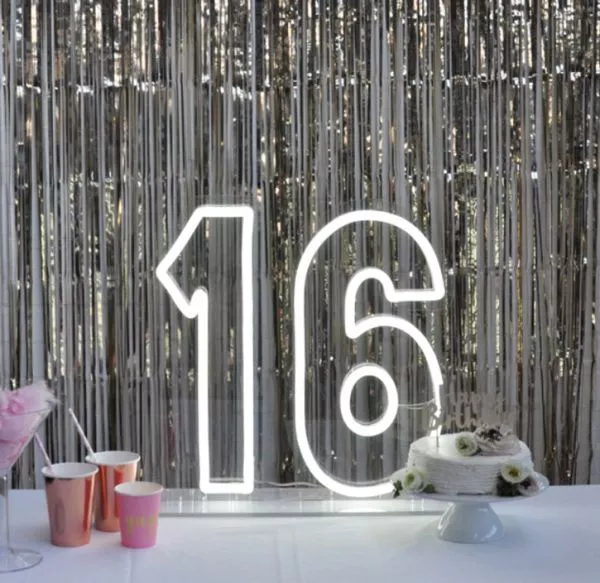 * 16 * LED Neon Birthday Sign