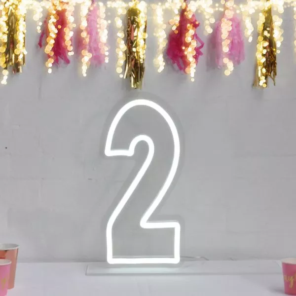 * 2 * LED Neon Birthday Sign