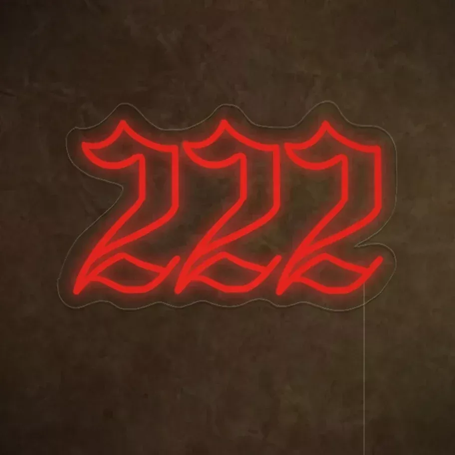 222 Neon Sign