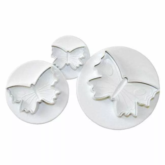 3 PC Butterfly Impressionand Plunger Cutters Set