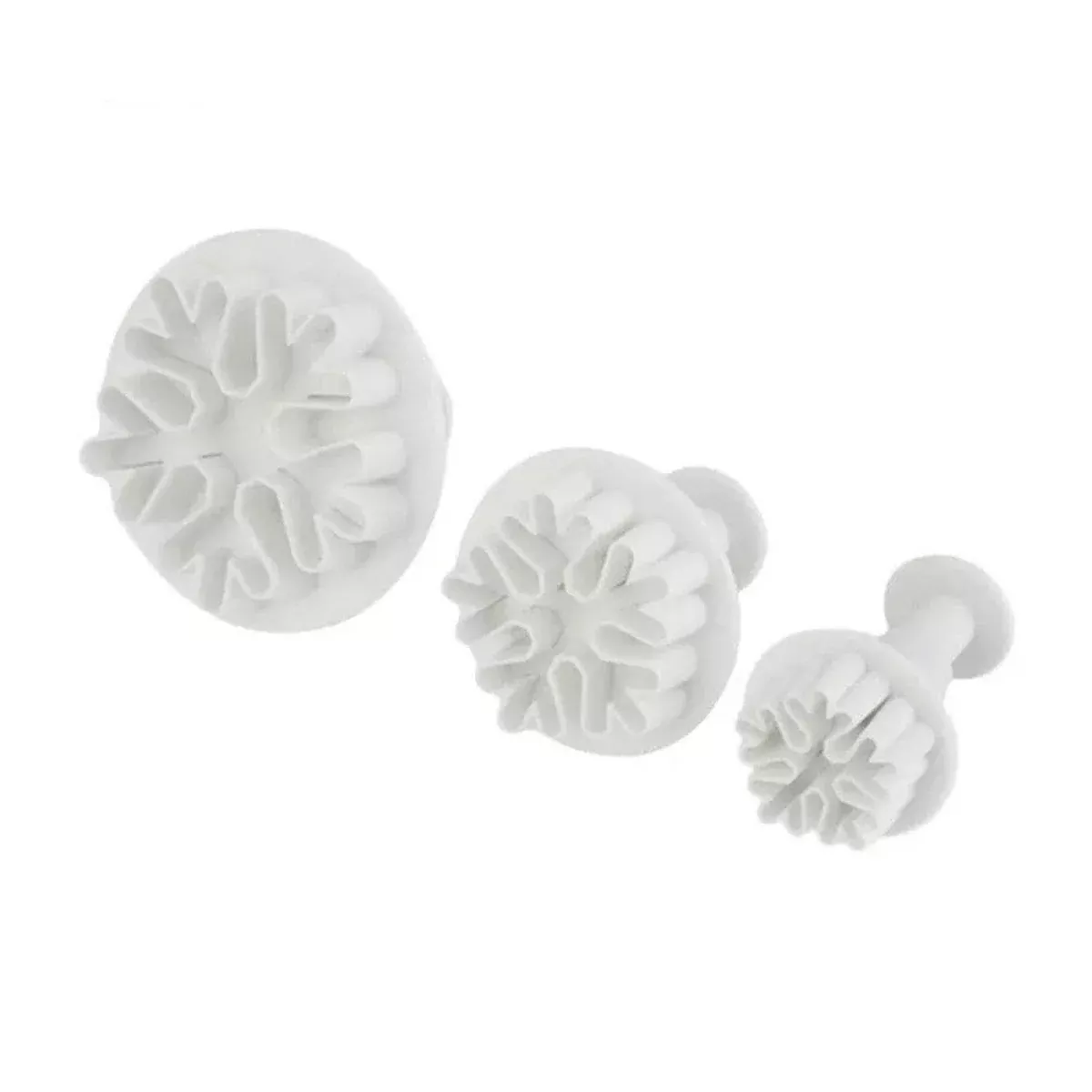 3 PC Chunky Snowflake Impression Cutters