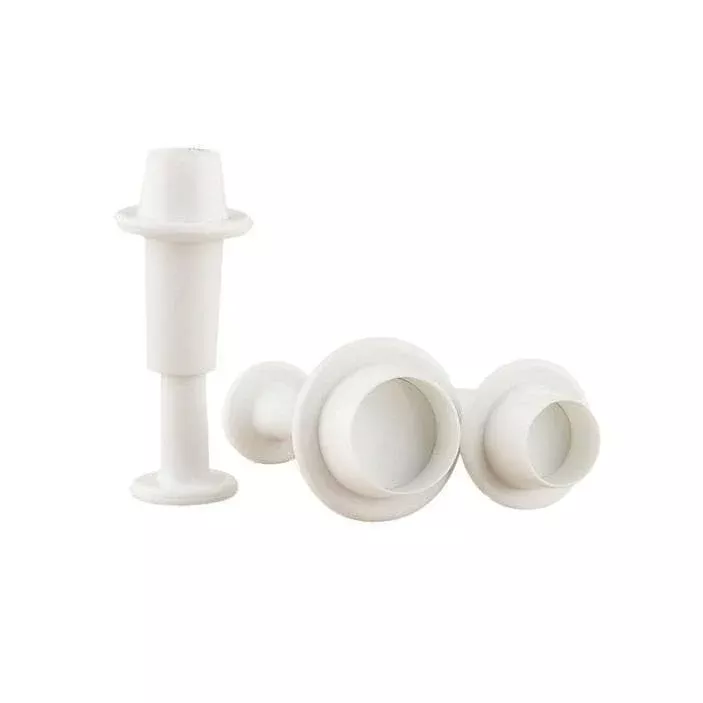 3 PC Circle Set Impression Plunger Round Stamps