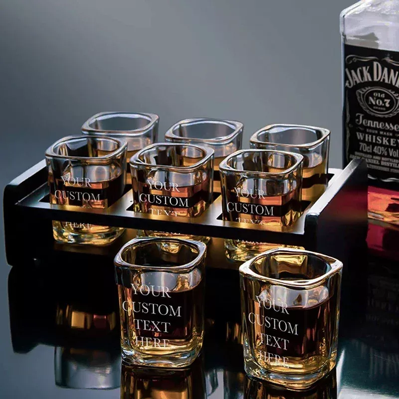 4-Line Customized Shot Glass - Best Gift for Events