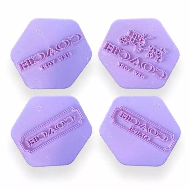 4 PC Fashion Embossing Impression Stamp Set | Bakell