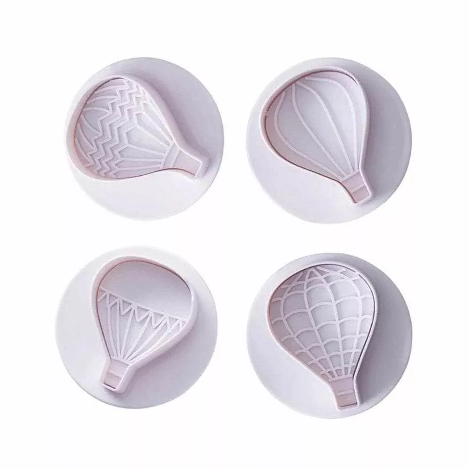4 PC Hot Air Balloon Impression Plunger Cutters