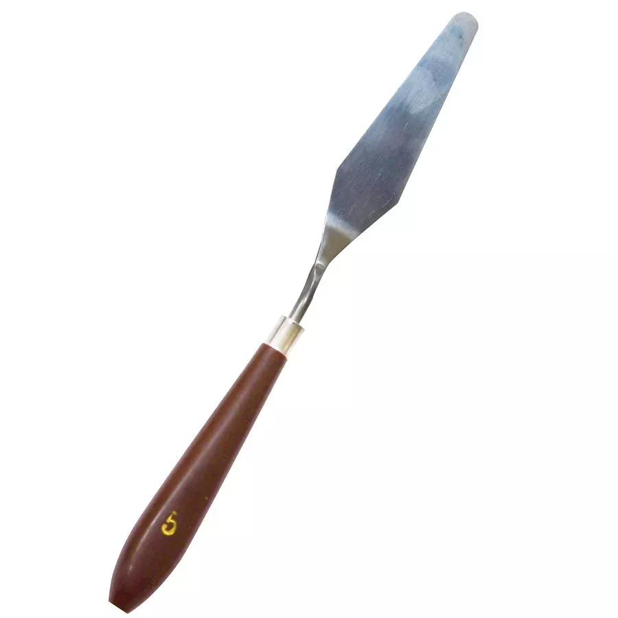 #5 Rounded Diamond Shape Offset Icing Spatula Palette Knife – 4" Cake Decorating Tool | NY Cake