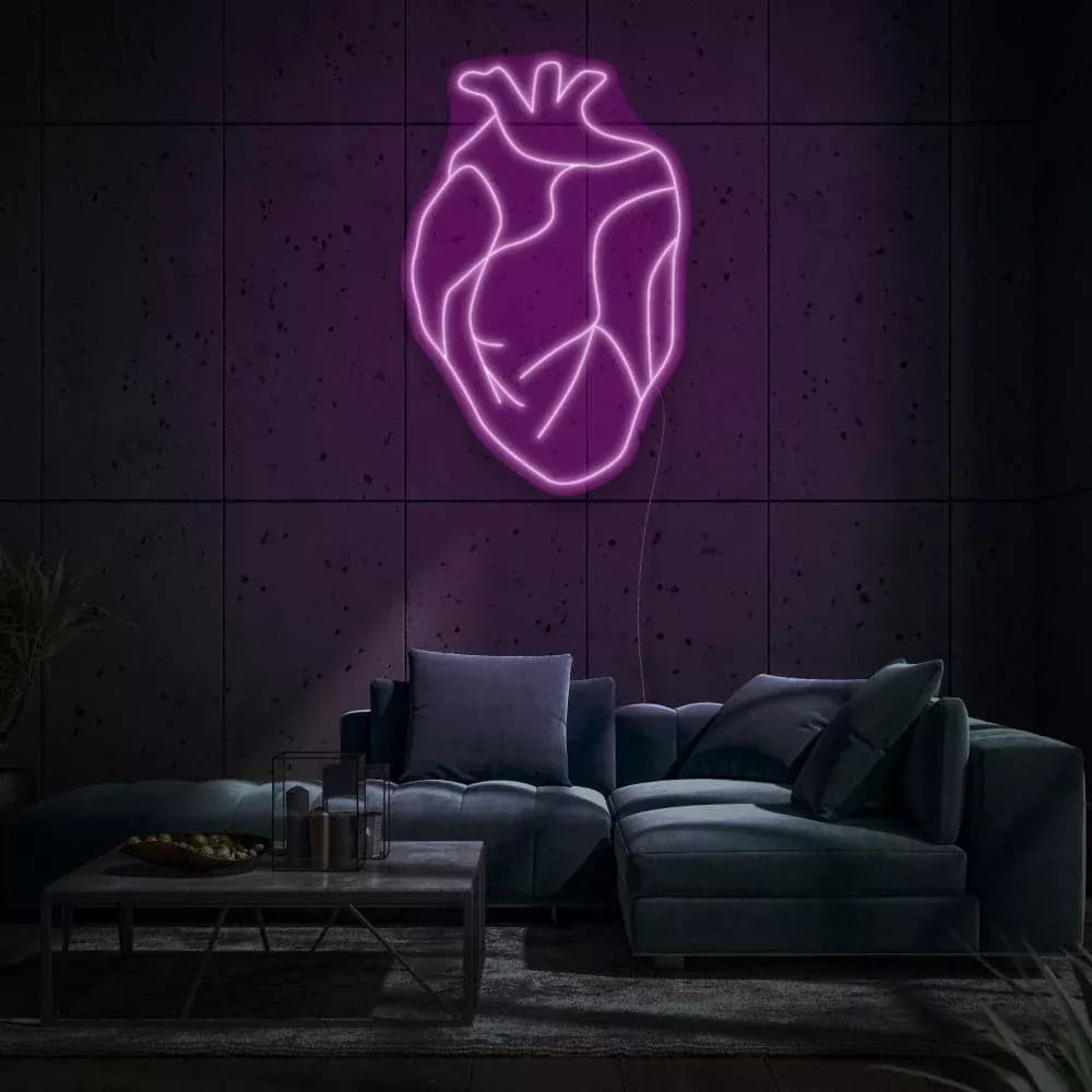 Anatomical Heart LED Neon Sign