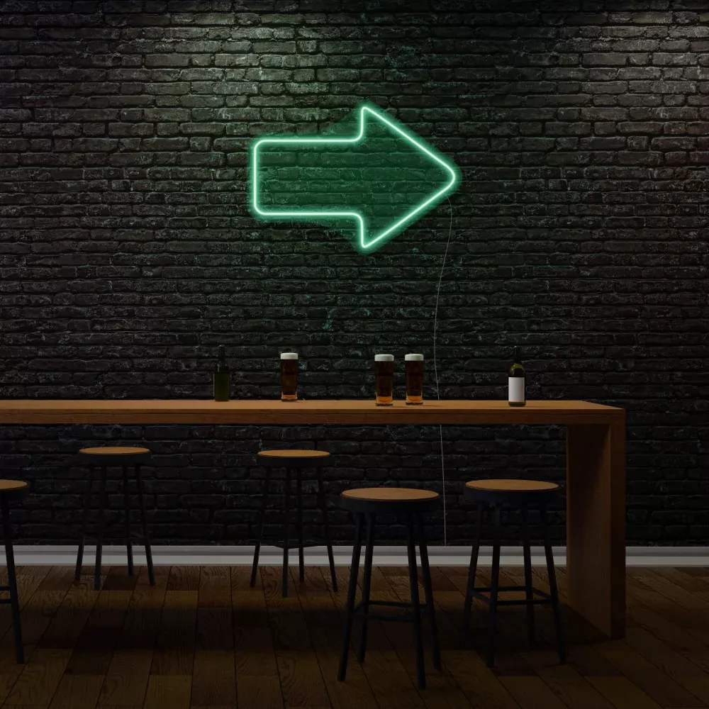 Arrow Pointing on Right LED Neon Sign