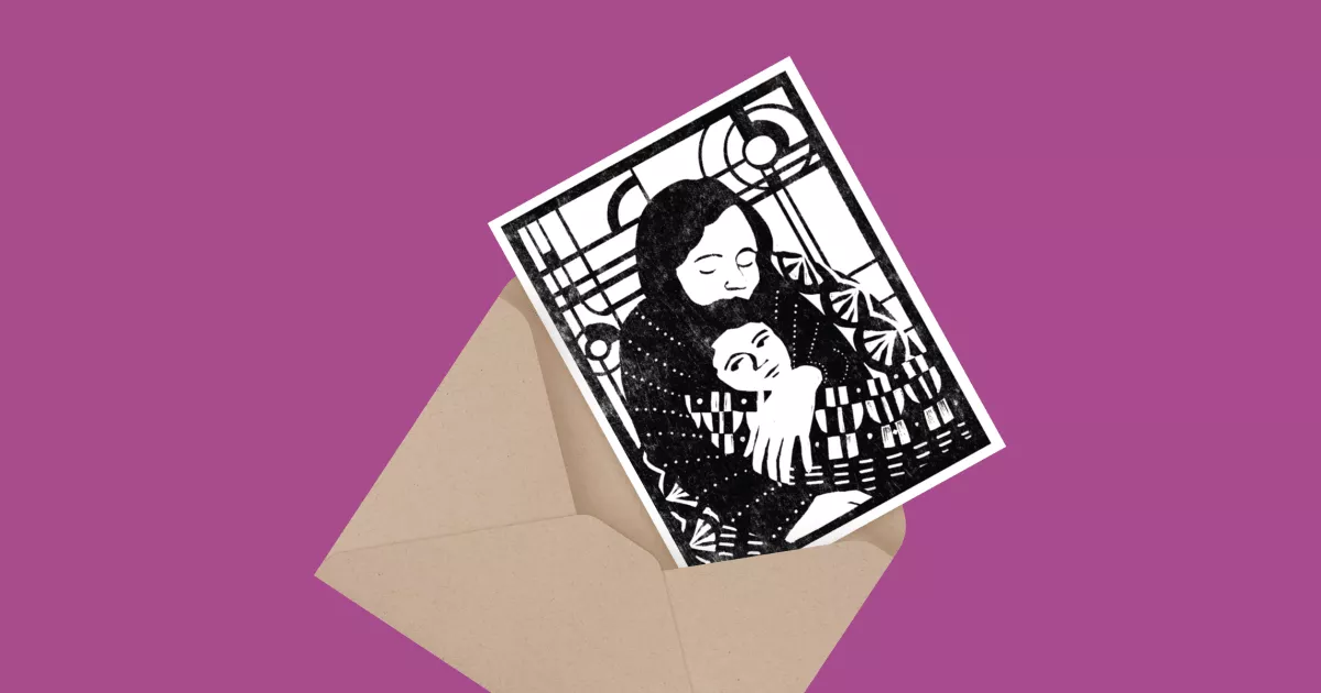 Art Deco Mother And Child