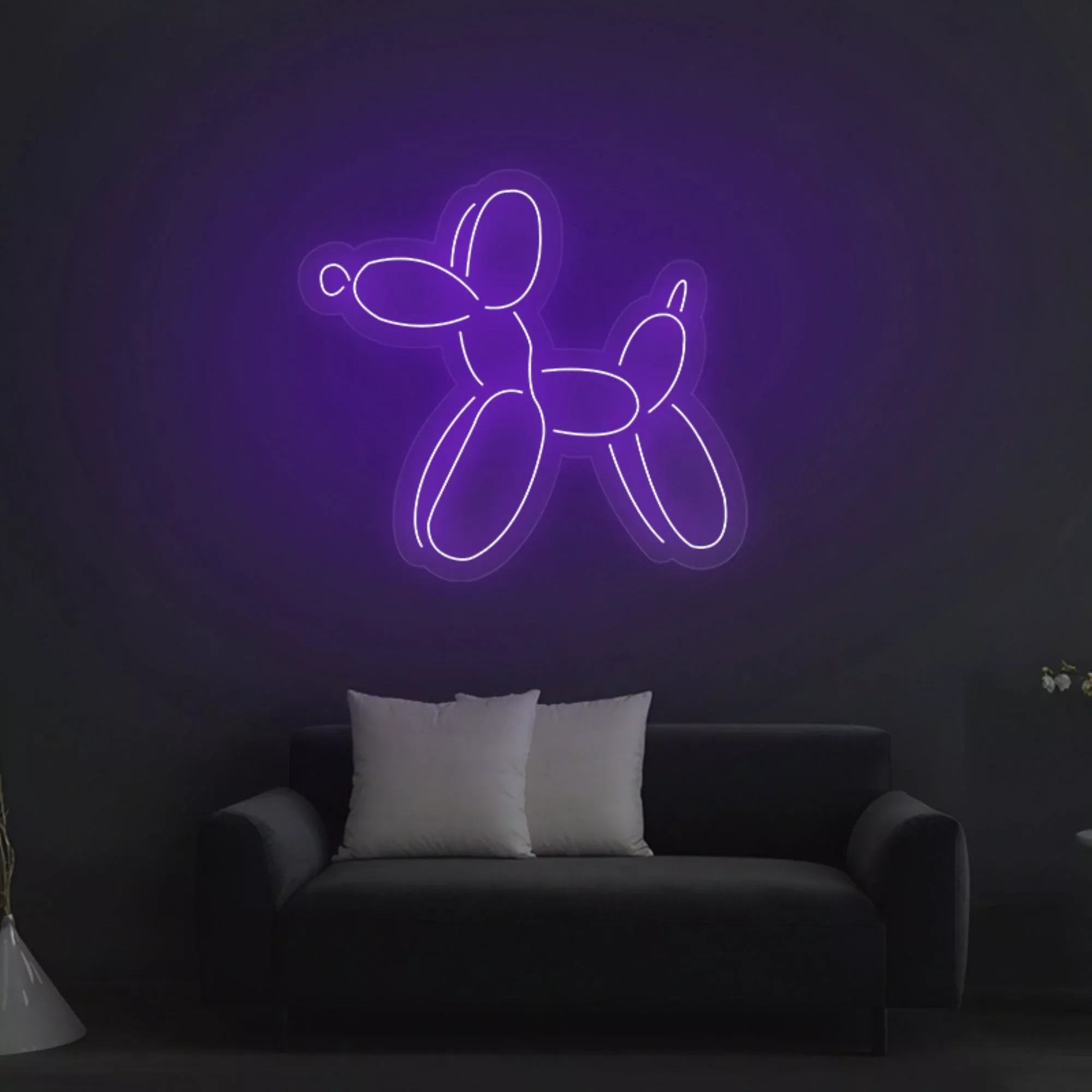 Balloon Dog Neon Sign for Kids Room