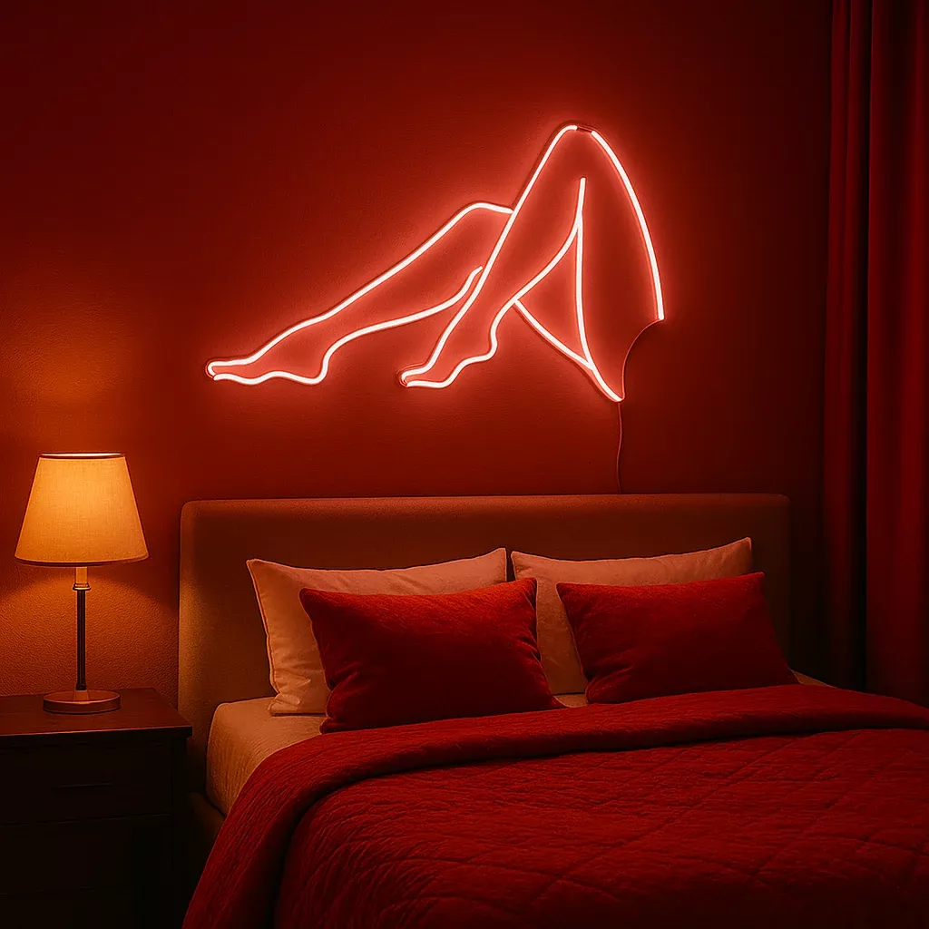 Bare Legs Aesthetic Neon Light