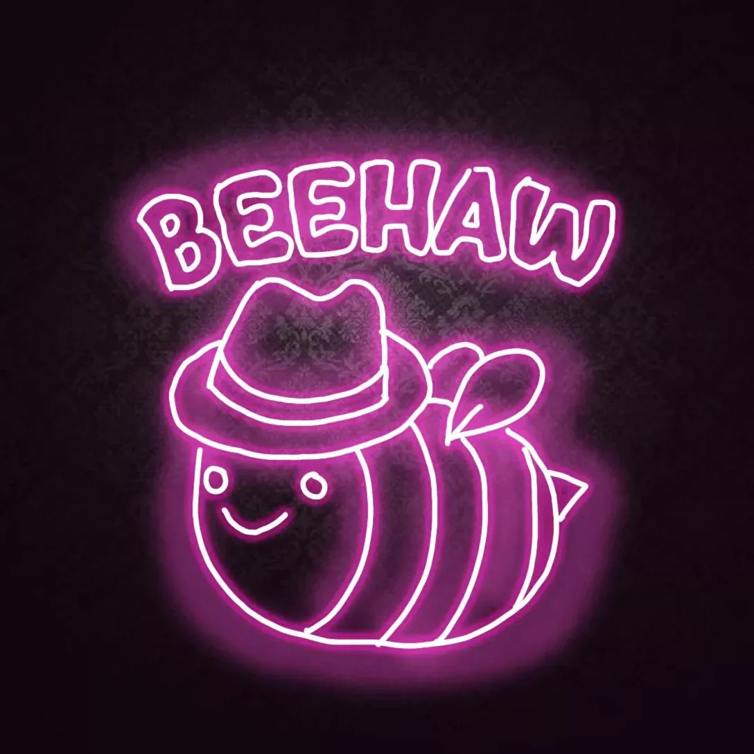 Beehaw Neon Sign