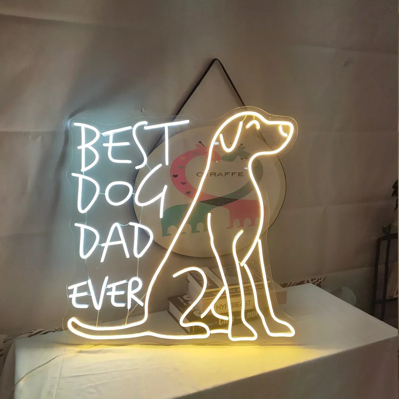 "Best Dog Dad Ever" Neon Sign