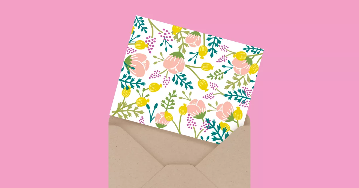 Blank Vintage Floral