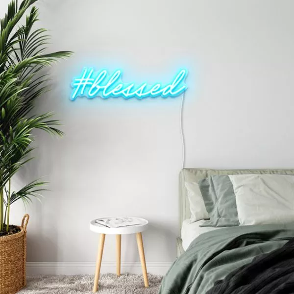 #Blessed Light Up Sign