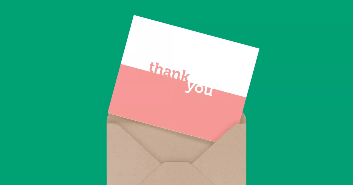 Block Thank You Peach