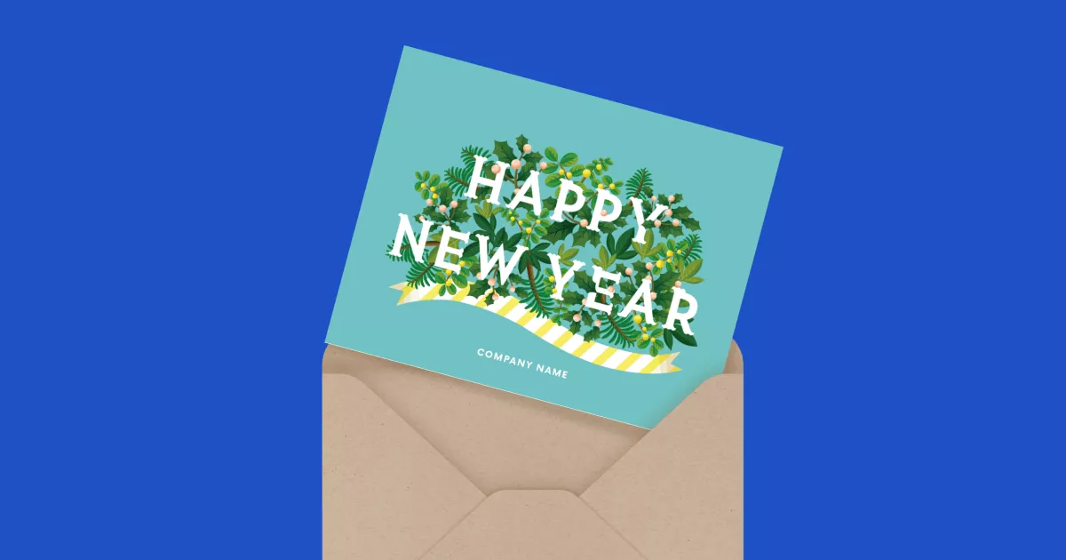 Blue Happy New Year