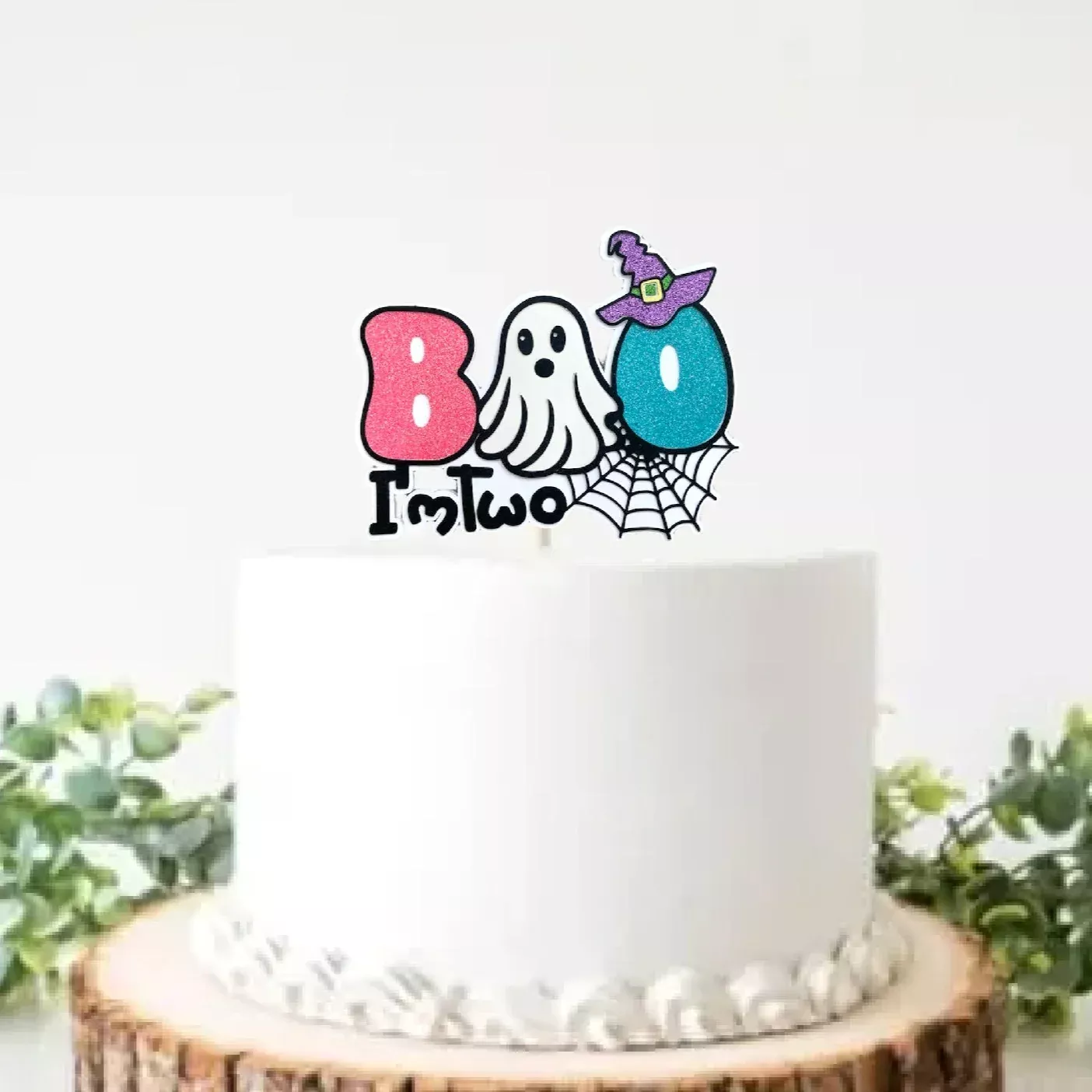 Boo I'm Two Smash Cake topper