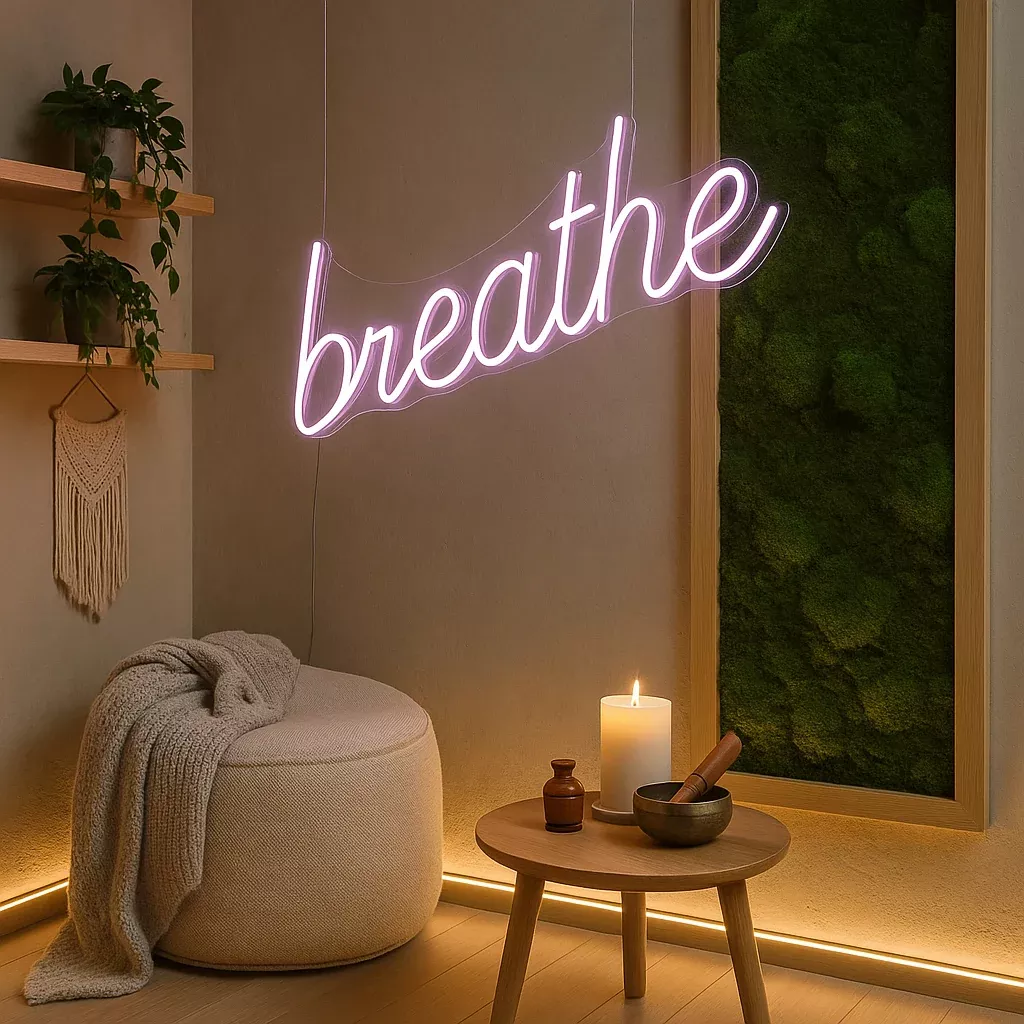 Breathe LED Neon Sign