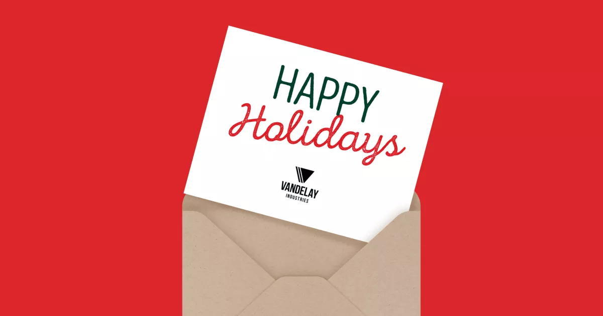 Business Logo Card With Message