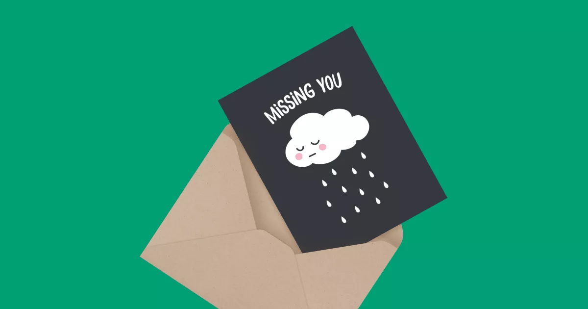 Cartoon Cloud Missing You