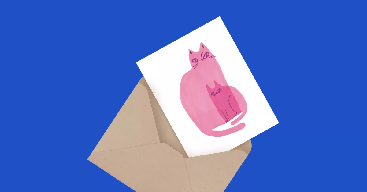 Cat Family Pink