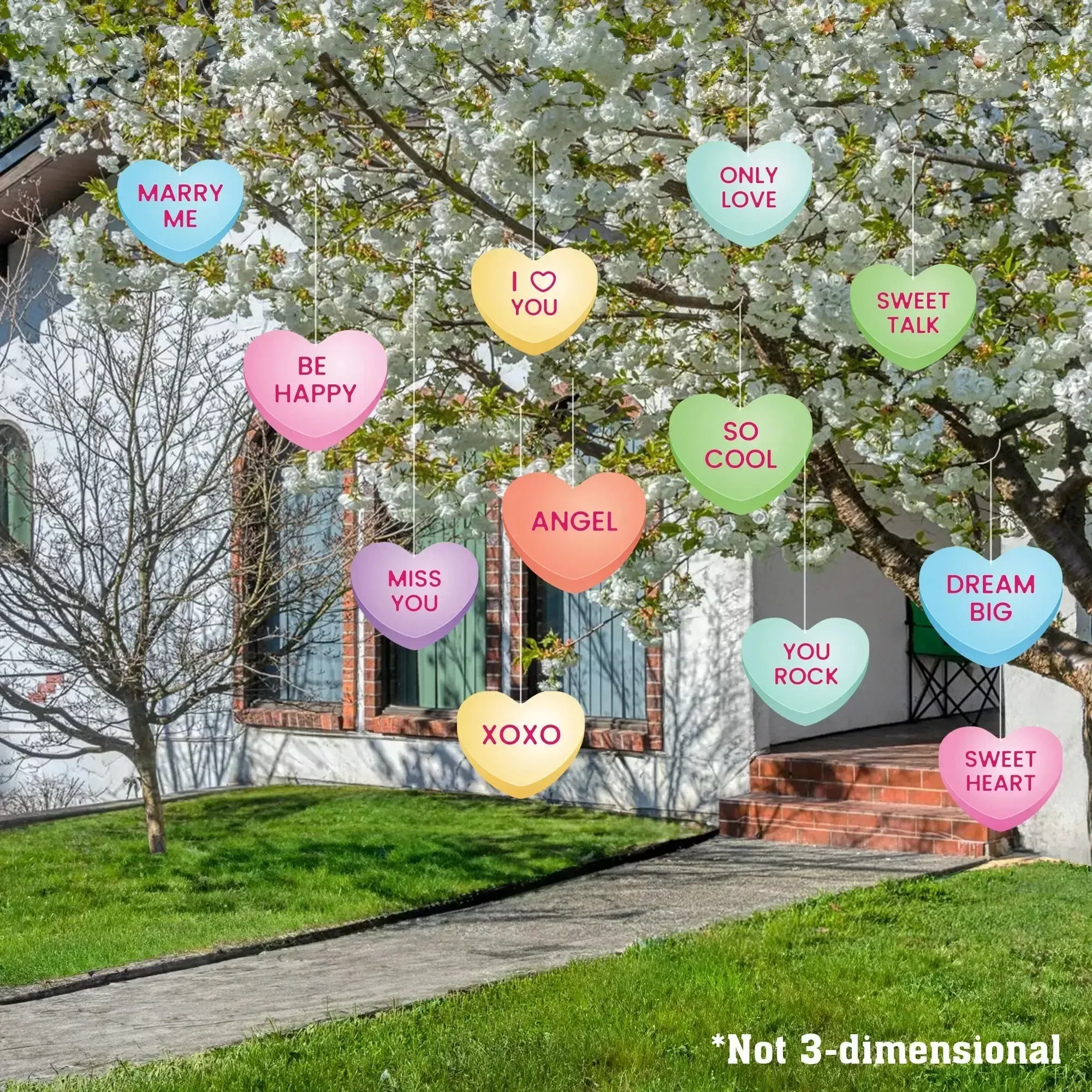 Conversation Hanging Hearts