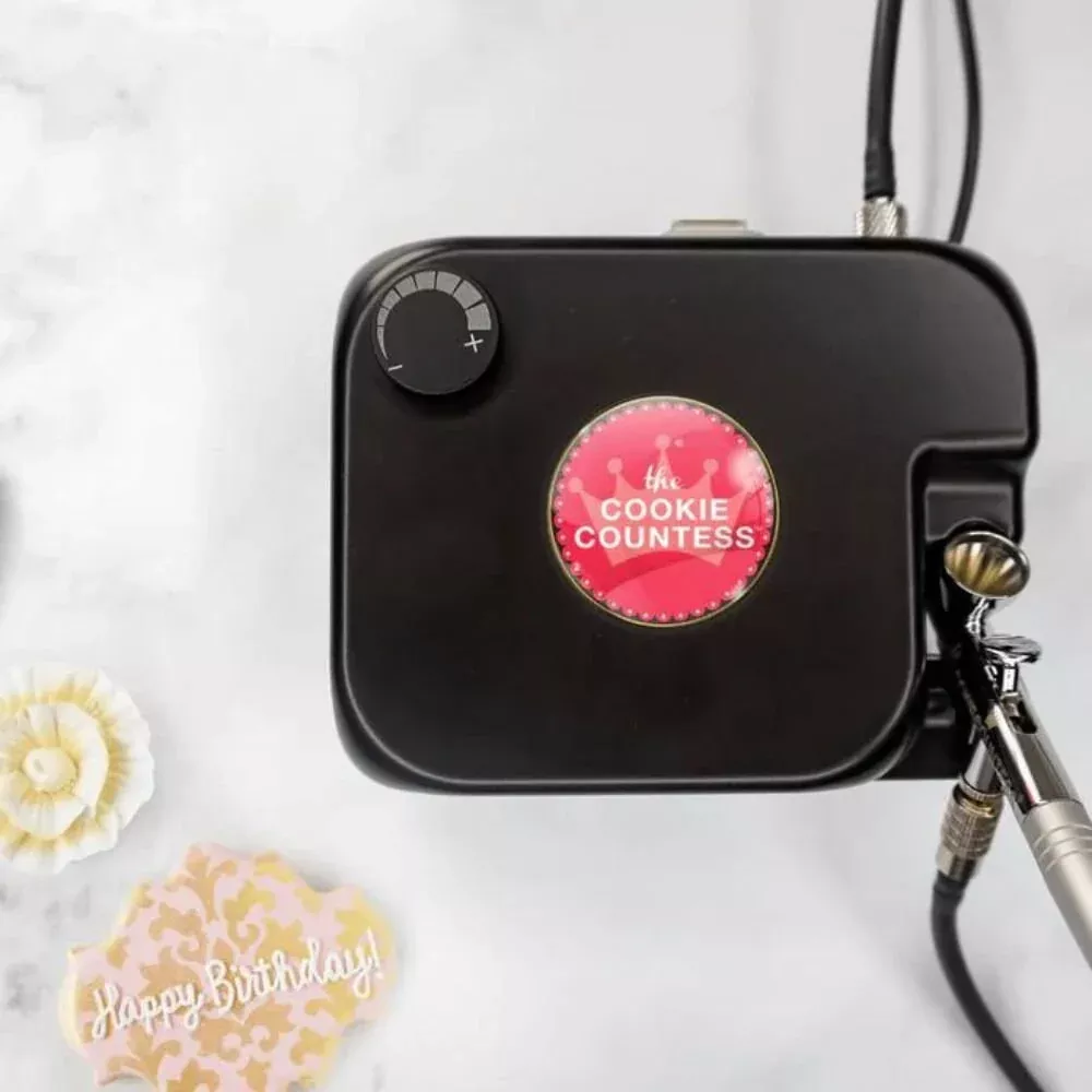 Cookie Countess Royale Mini Airbrush System with Free Starter Pack of Colors