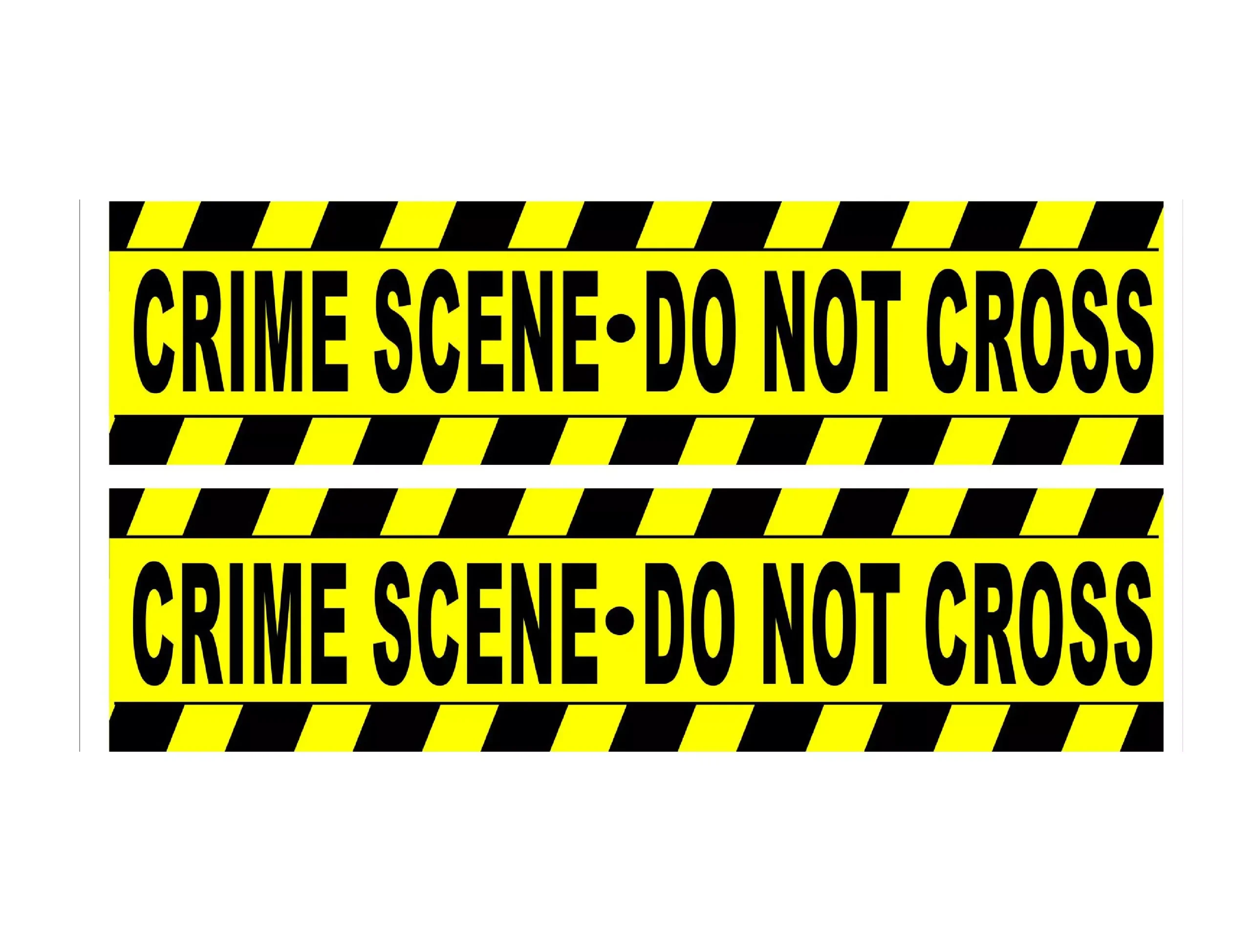 Crime Scene Tape Edible Image Cake Strips
