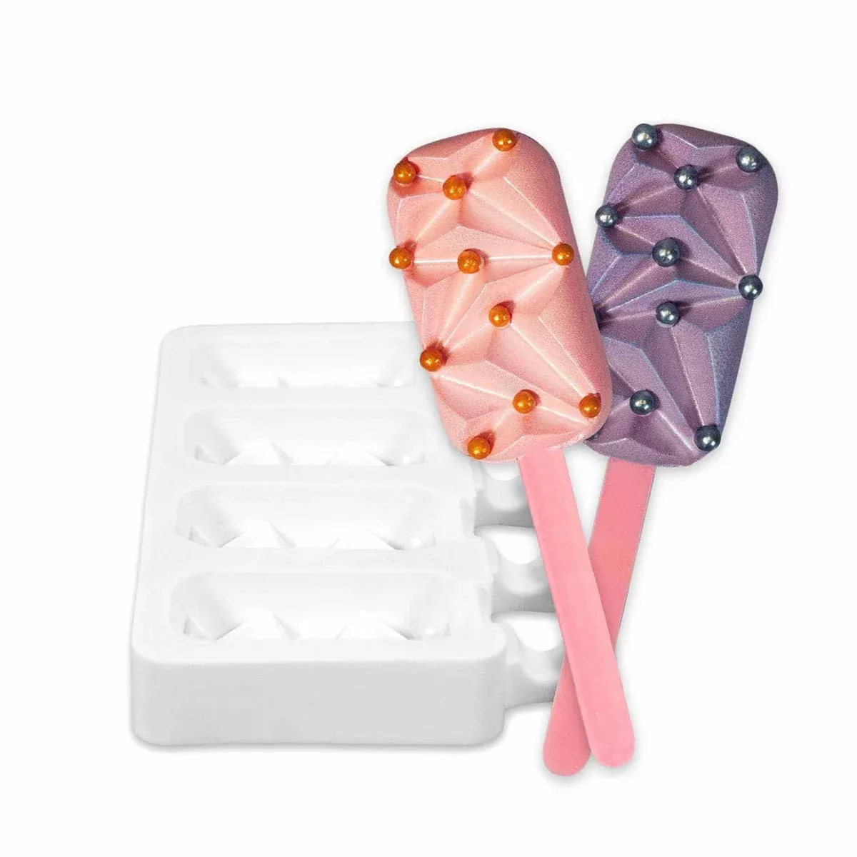 Crinkle Popsicle Shaped Cakesicle Mold