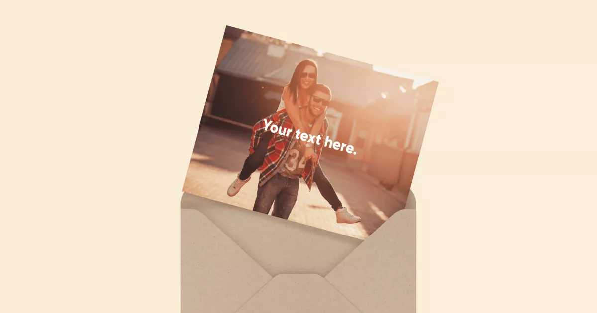 Custom Message Photo