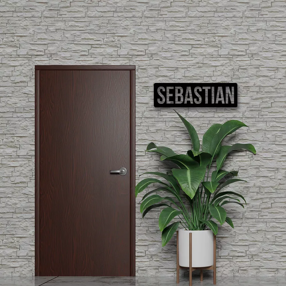 Custom Metal Name Sign