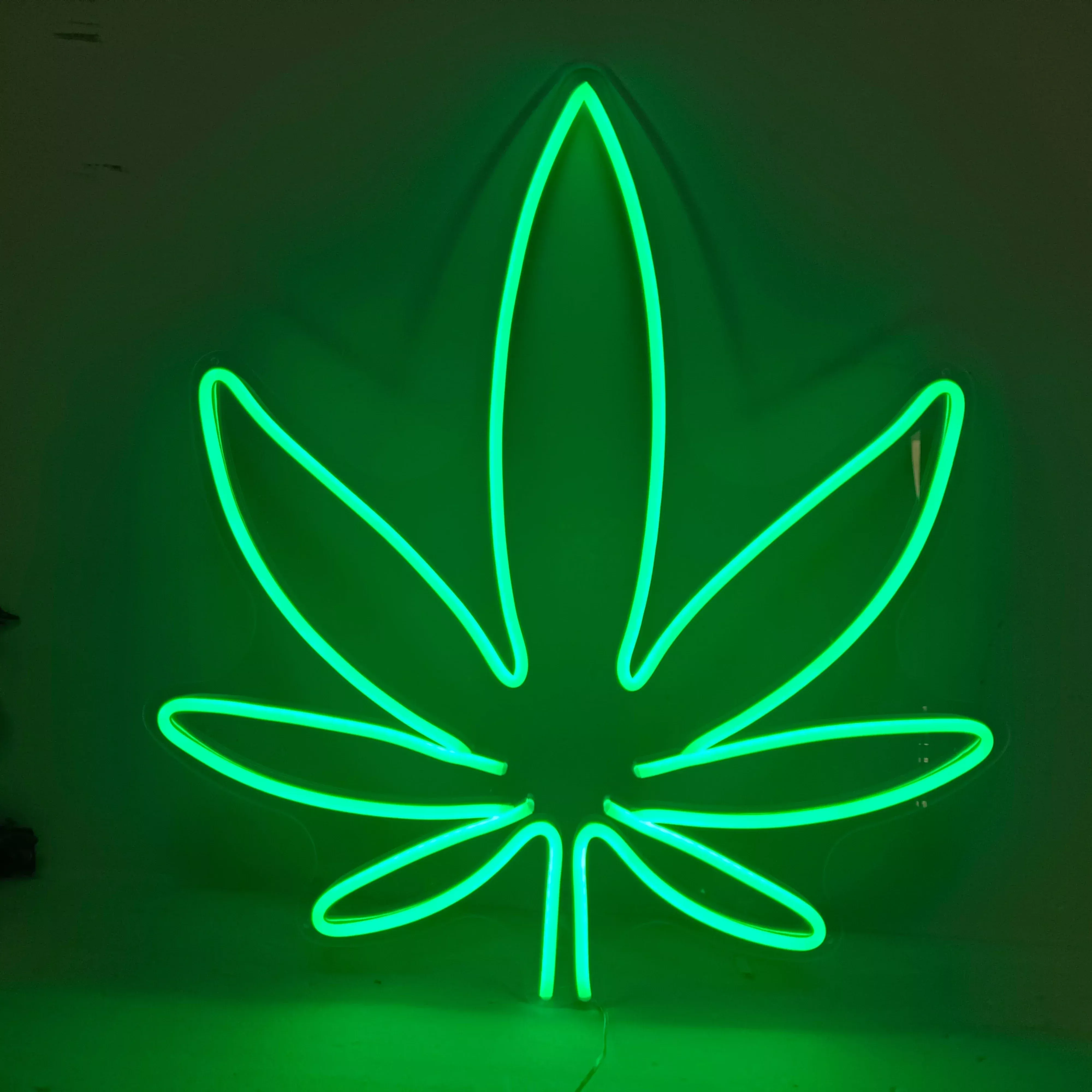 Dispensary Marijuana Leaf Neon Sign