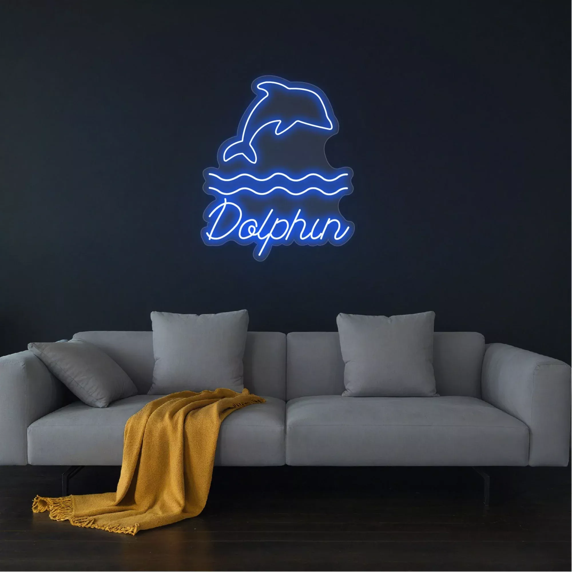 Dolphin Neon Sign for Kids Room