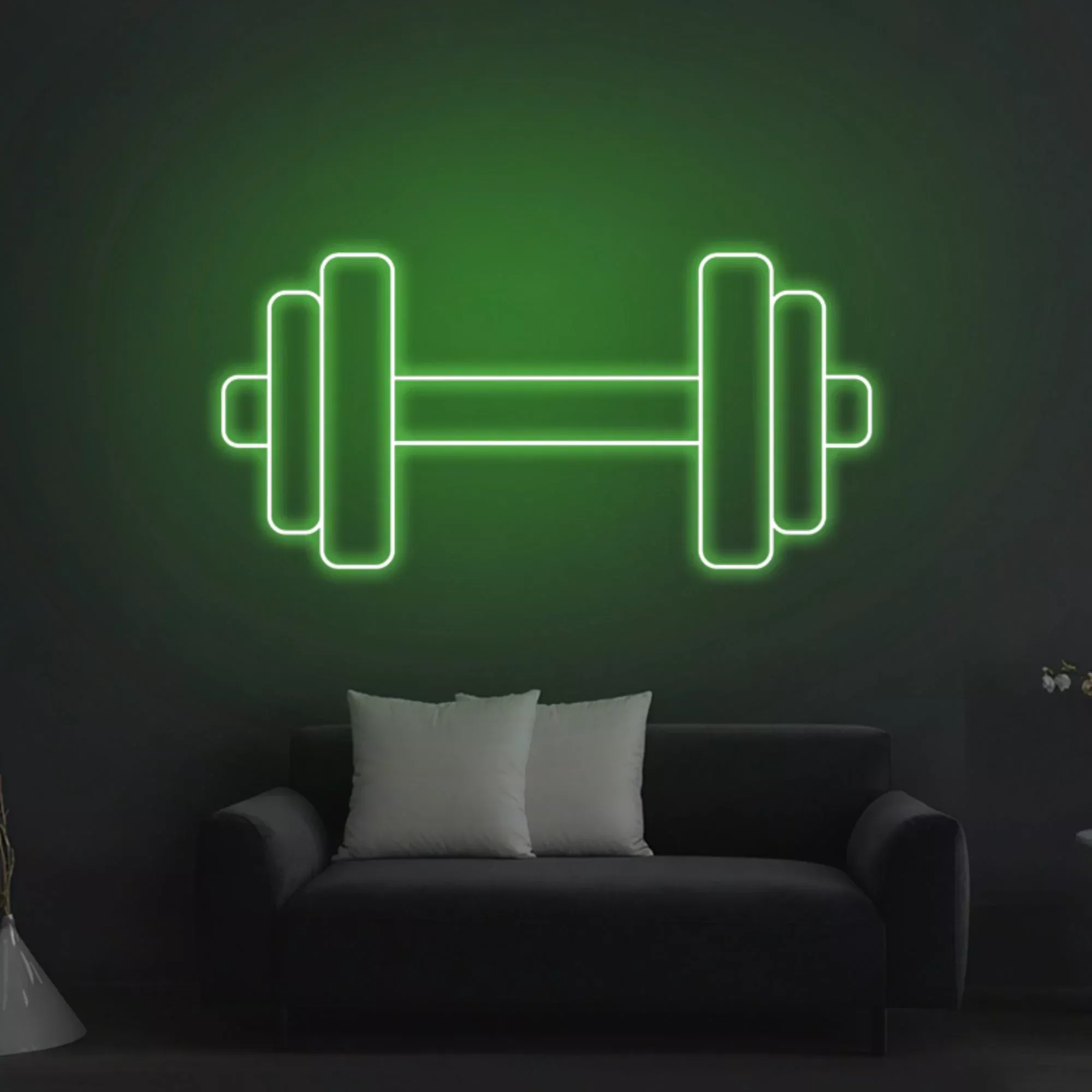 Dumbbell Neon Sign