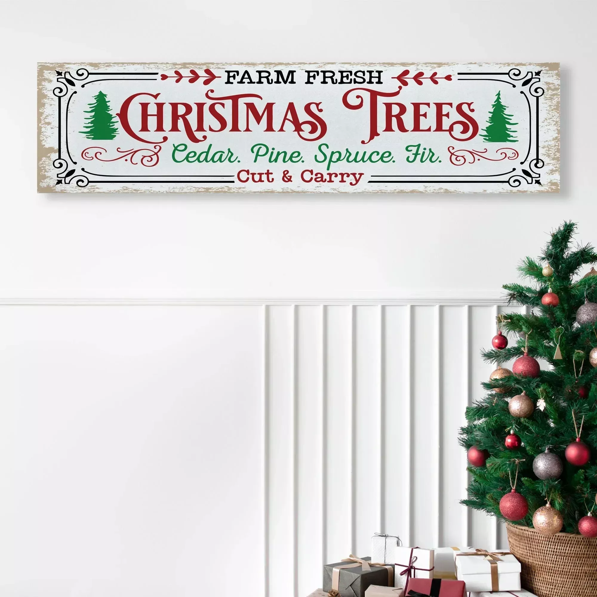 Farm Fresh Trees Christmas Wall Decor