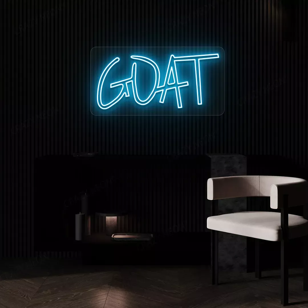 GOAT (Greatest of All Time) Neon Sign