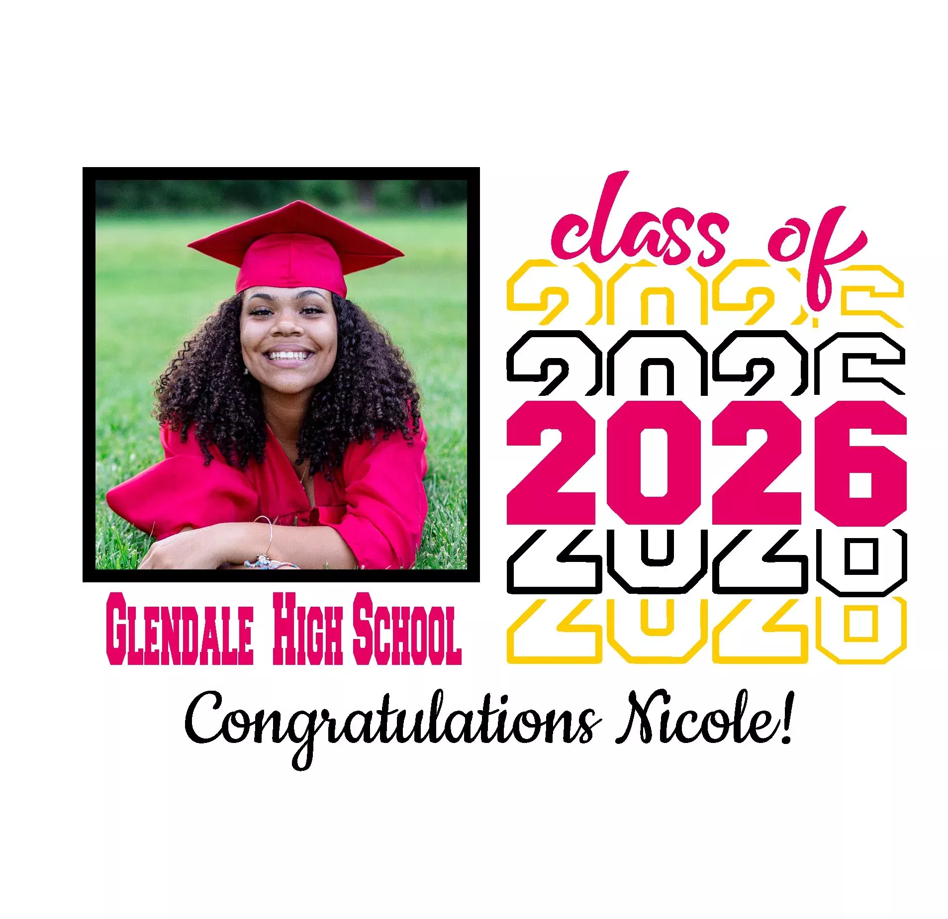 Graduation Edible Image Frosting Sheet, Class of 2026 Cake Topper, Graduation Cookies, Senior Cupcake Toppers, DIY Graduation Cake, Pre-Cut