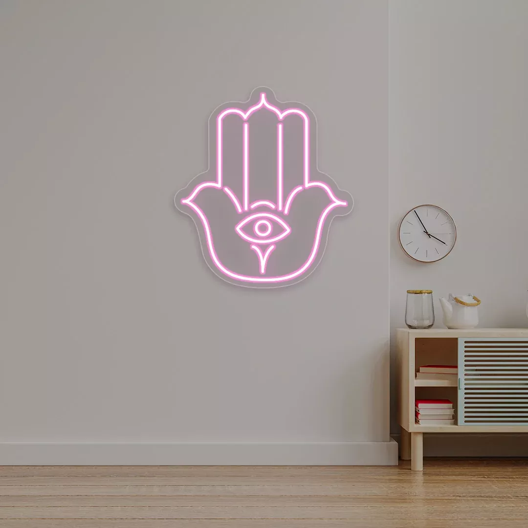 The Hamsa Hand Neon Sign