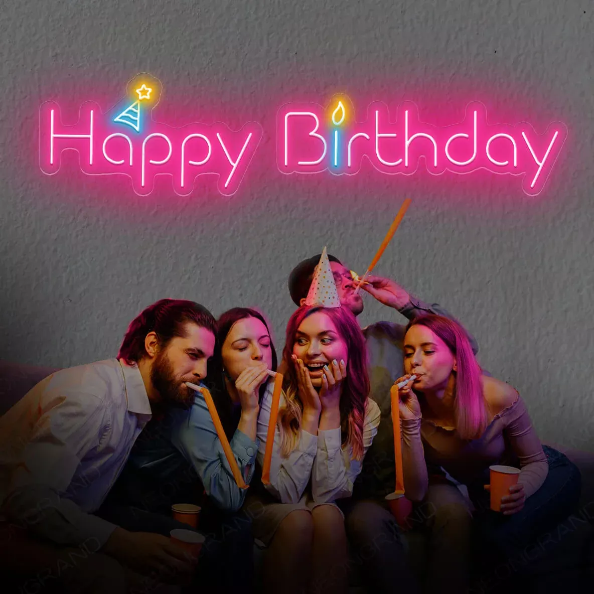 Happy Birthday Neon Sign Led Light