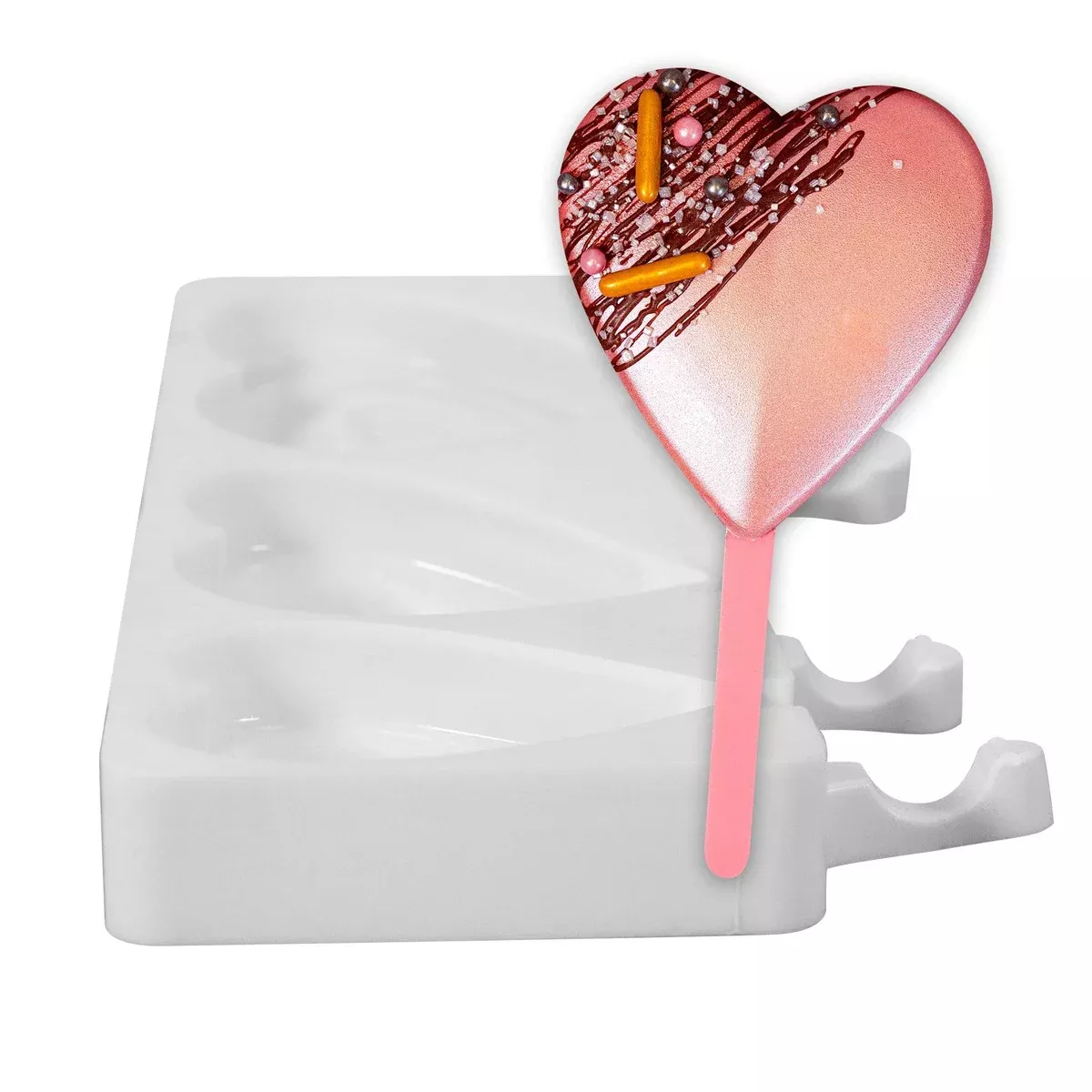 Hearts Shaped Cakesicle Mold