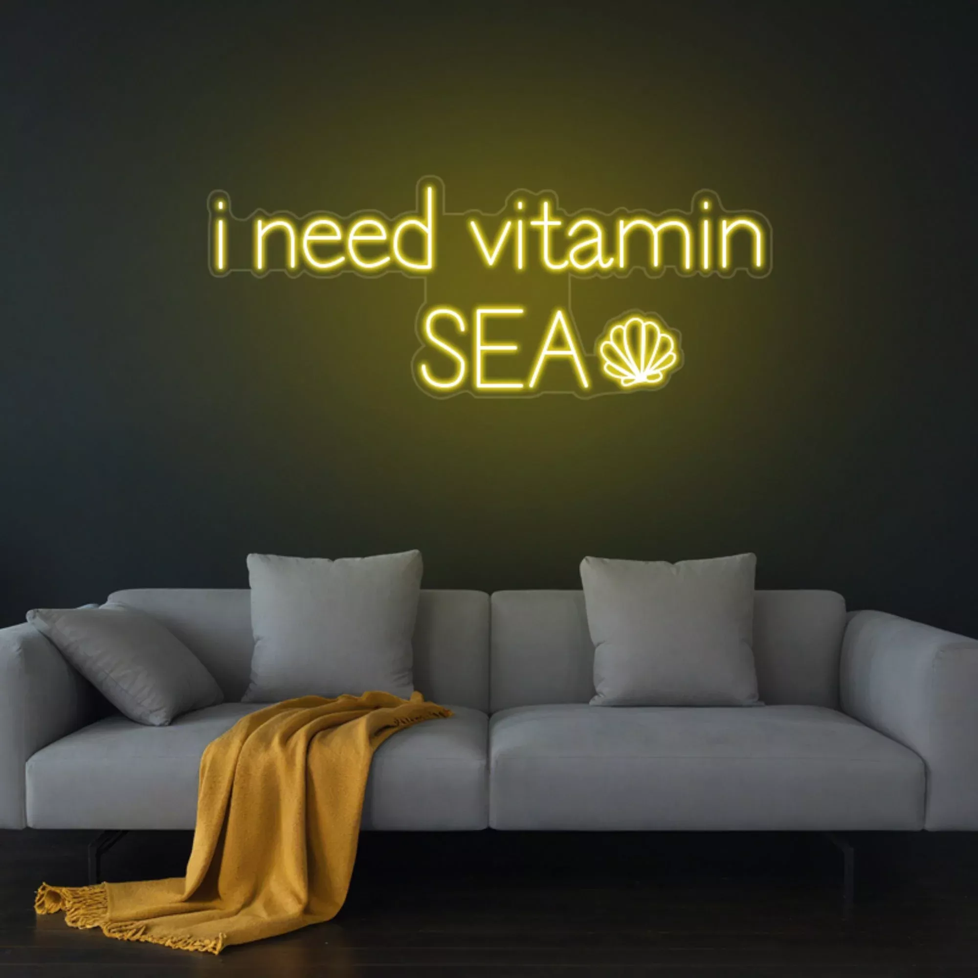"i need vitamin SEA" Neon Sign