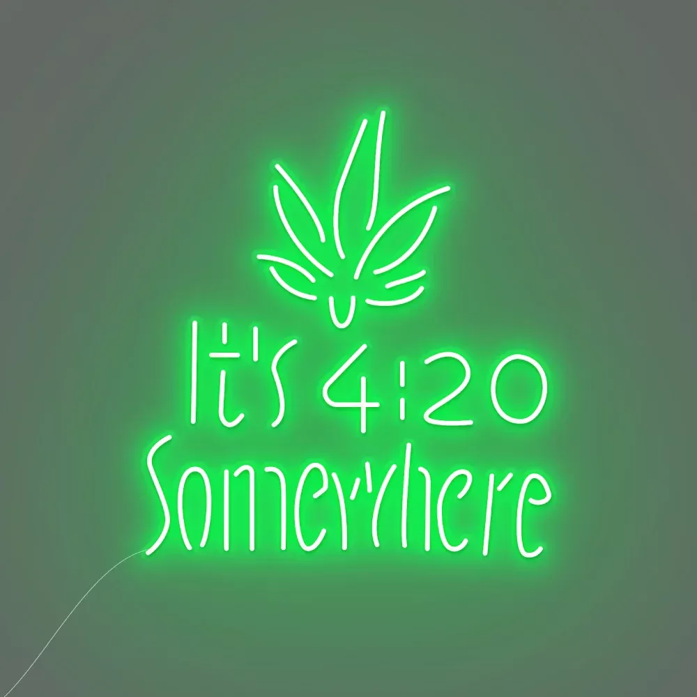 It's 4:20 Somewhere LED Neon Sign