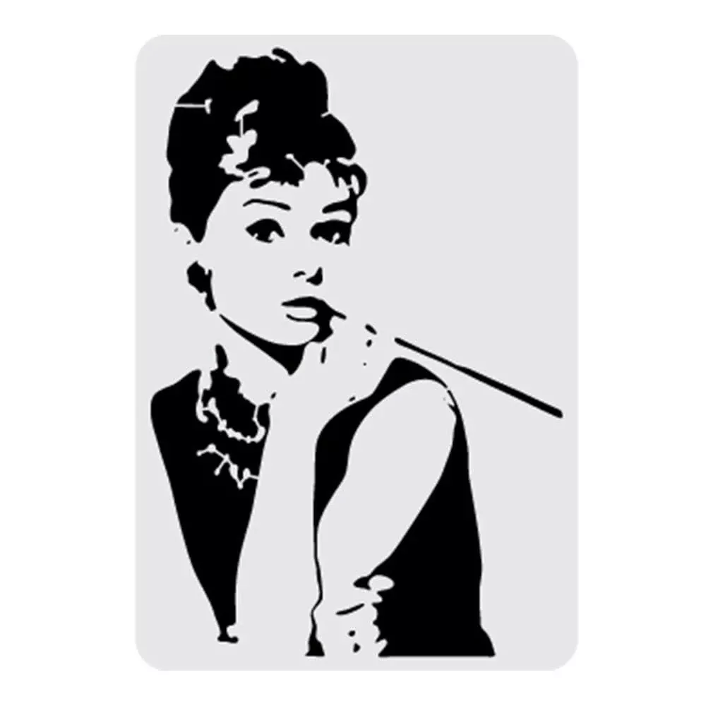 Large Audrey Hepburn Stencil (Style 2)