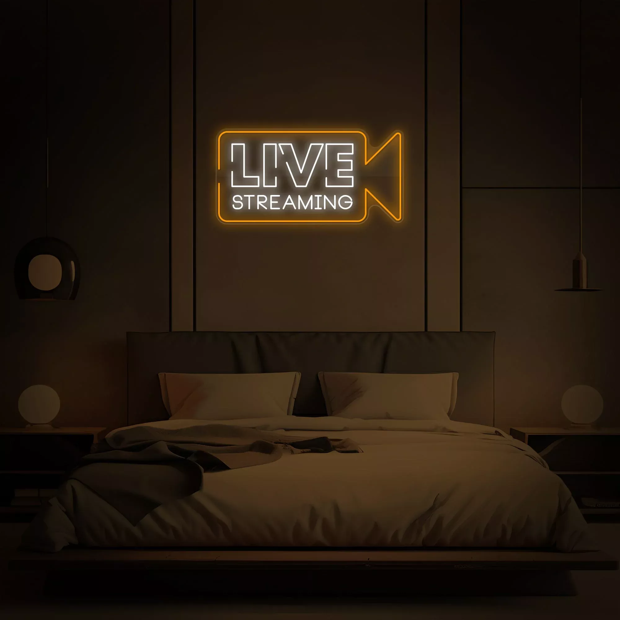 "LIVE STREANMING" Neon Sign